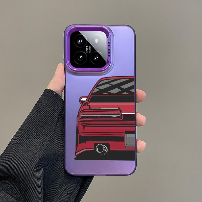 Подарочный Чехол Для Телефона Для Xiaomi Redmi Note 15 14 5G 13 12 10 11 Pro Plus 4G 15C 14C 13C 12C Серебристый IMD Чехол Япония JDM Спортивные Автомобили