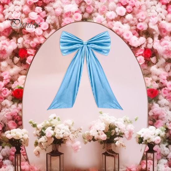 Большой атласный бант, украшение для дня рождения, декор для комнаты, гигантский настенный бант для детского душа, девичника, выпускного, свадьбы, девичника