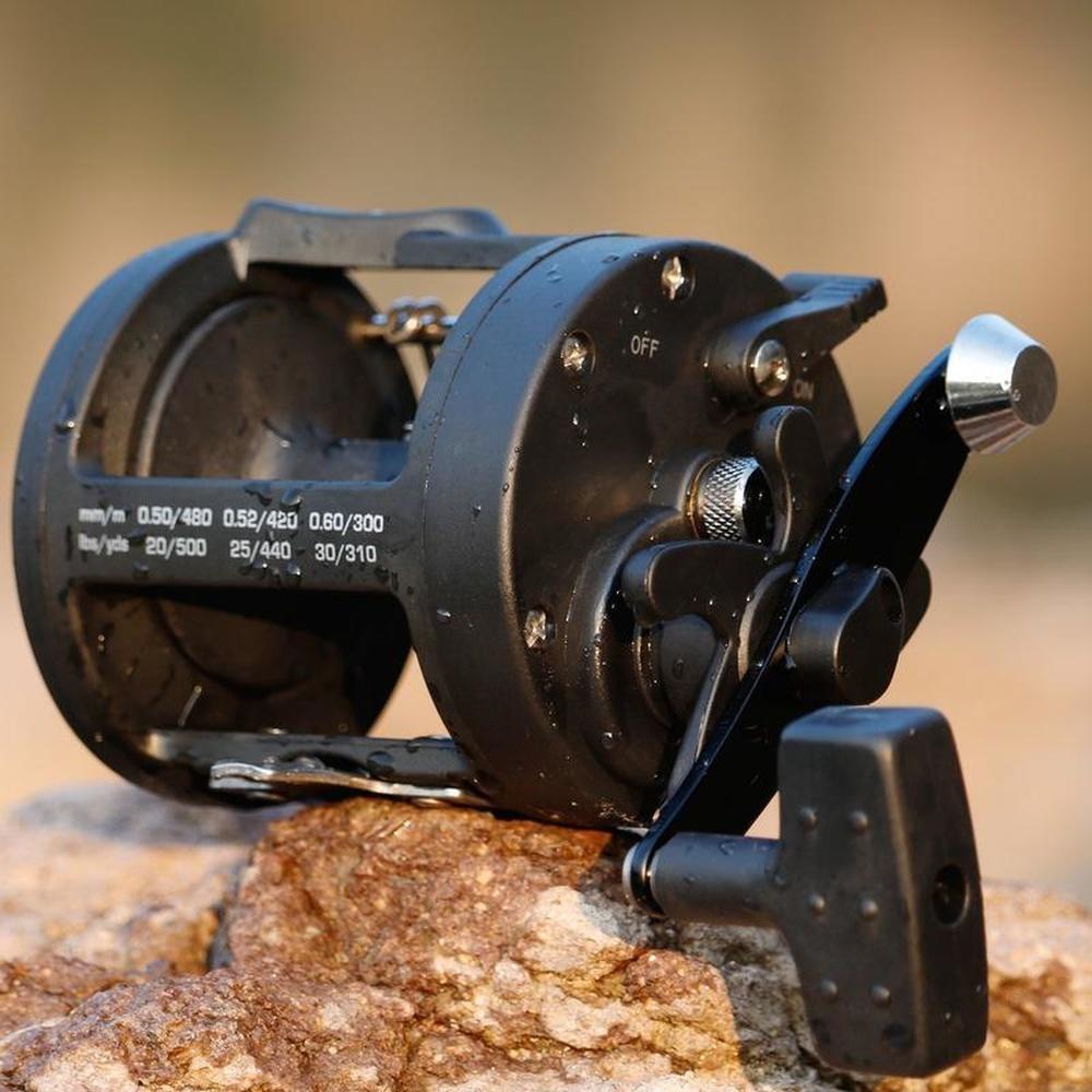 SOUGAYILANG RightTrolling Fishing Reel Black 3.8:1 Saltwater Freshwater Spinning Fishing Tackle Reel for Sea Fishing