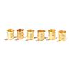 5Pcs/Set E10 Straight Copper Light Bulb Screw Base Pcb Socket Lamp Holder