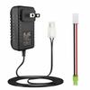 Melasta 7.2V, 8.4V, 9.6V Nickel-Metal Hydride Battery Charger for RC Batteries/Tokyo Marui Models with Standard Tamiya Compatible Connectors and Mini