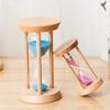3 Minutes Wooden Hourglass Mini Desktop Decoration Sand Clock Creative Timers Sandglass Hourglass Kitchen for Kids Gift