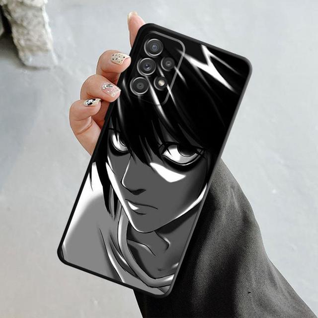 Чехол с рисунком аниме Death Note L Light для Samsung Galaxy A14 A73 A53 A71 A51 A31 A33 A22 A12 A21s A13 A32 A52s A72 A52 A23