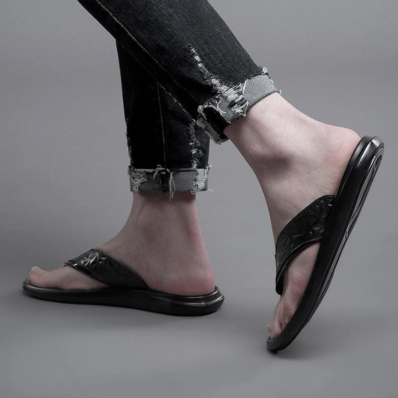 Модные мужские шлепанцы для отдыха, мужские тапочки, мужские сандалии, пляжная обувь, легкая мужская обувь для плавания, акваобувь на все случаи жизни, уличные шлепанцы