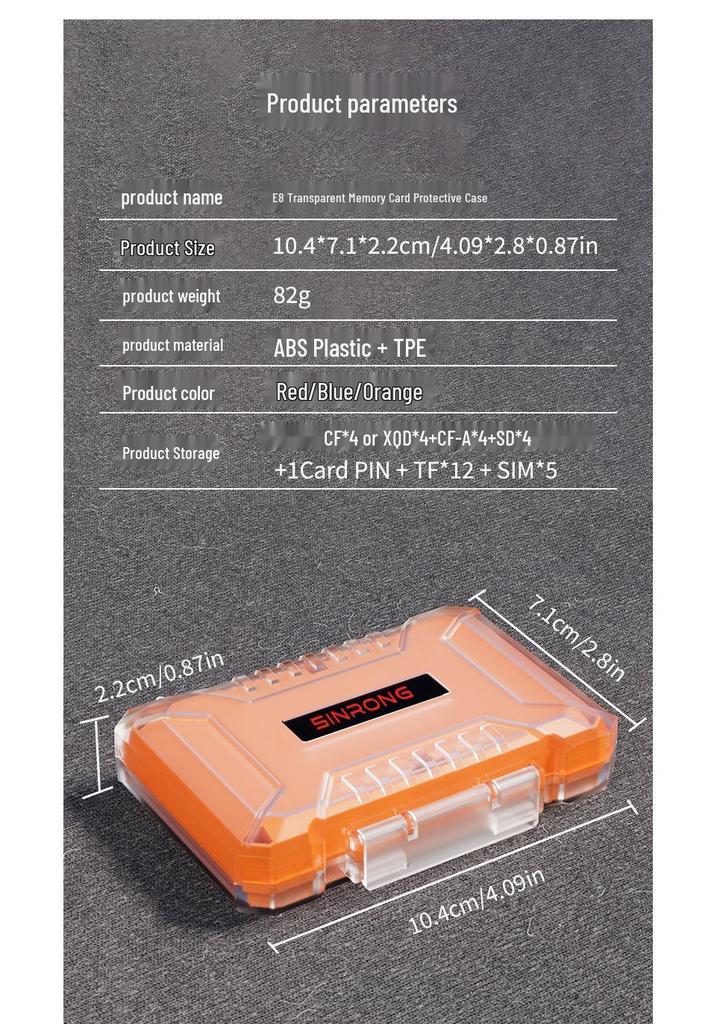 Waterproof Transparent SD Card and USB Drive Storage Box - Dustproof with Multi-functional Camera Memory Slots