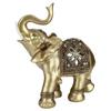 Элегантная статуэтка слона из золотой смолы, поделки, украшения фэн-шуй для домашнего подарка