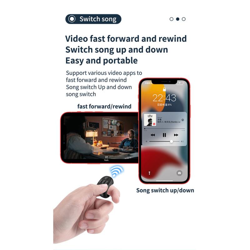 Remote Control Ring Bluetooth-compatible Photo Turning Page Controller Tiktok Wireless Mobile Selfie
