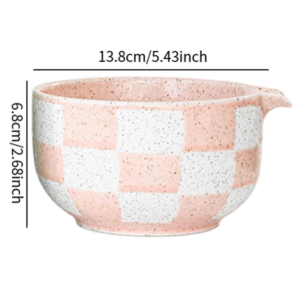 Traditional Japanese Matcha Bowl Tea Bowl with Pouring Spout Colorful Gradient Glaze for Office Table Tea Ceremony Party Gift