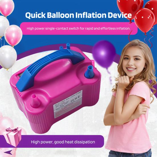 Yousheng Electric Balloon Pump High Power Dual Nozzle Air Blower Balloon Inflator Fast Inflatable Balloon Pump