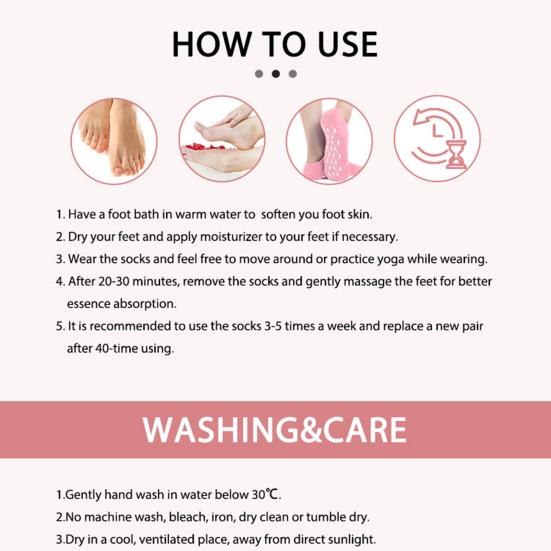 Увлажняющие носки Спа-гель носки с противоскользящей подошвой Носки для ухода за ногами Предотвращают трещины на пятках Наполнители для чулок для женщин мужчин