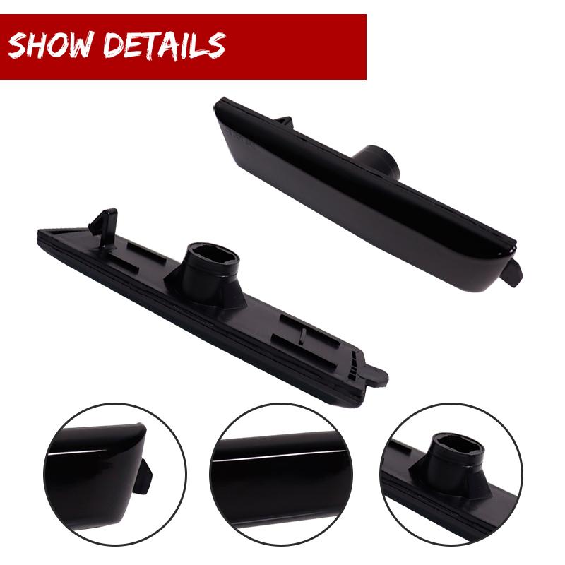 Smoked Lens Car Rear Bumper Side Marker Light Cover Housings For 2008-2012 Chevrolet Malibu Fender Flare Light No Bulb / Socket