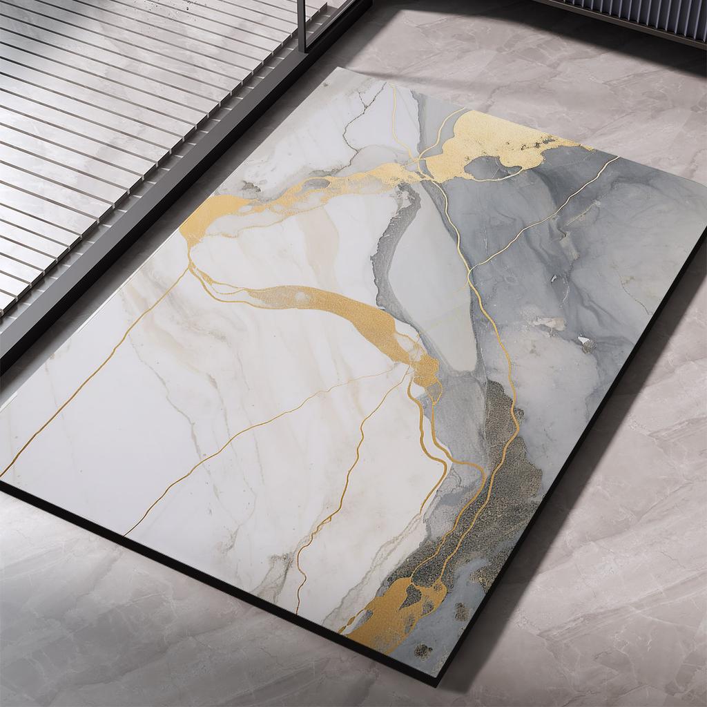 Diatomite Bathroom Carpet Foot Mat Quick Dry Bath Mats Non-slip Shower Rug Toilet Pad Doormat Washable