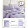Wash-Free Travel Bedding Set: Stain-Resistant, Disposable Pillowcase, Duvet & Fitted Sheet for Double Bed
