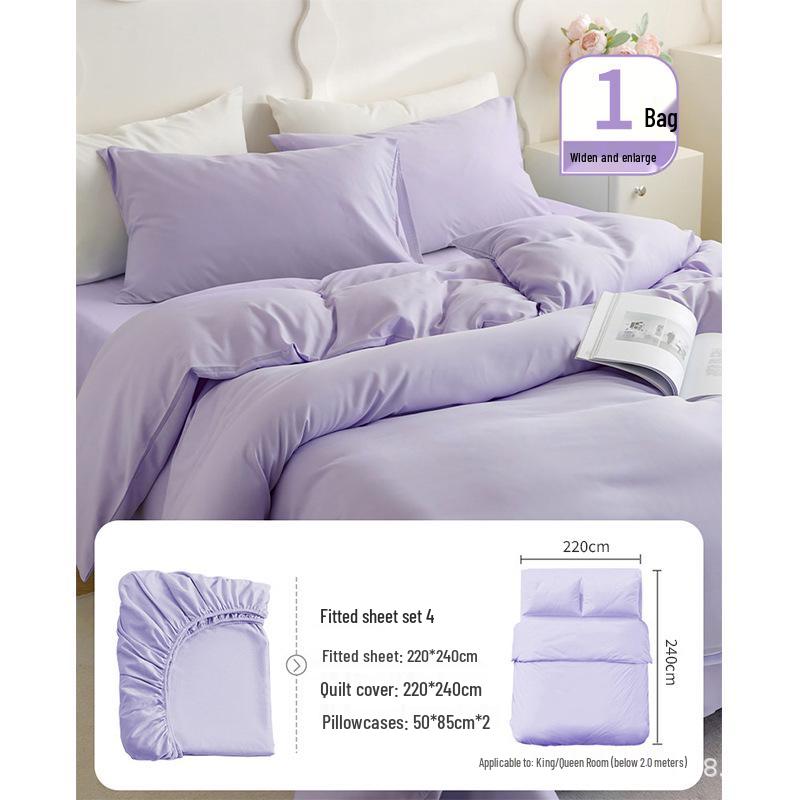 Wash-Free Travel Bedding Set: Stain-Resistant, Disposable Pillowcase, Duvet & Fitted Sheet for Double Bed