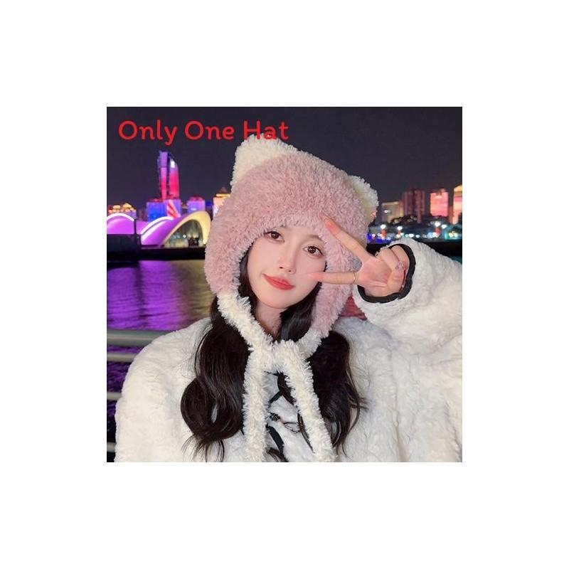 Winter Plush Cat Ear Hat With Warmth For Girls And Teens