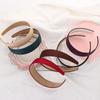 Solid Color Girls Women Hair Hoop Alice Hair Band Wide HeadBand Fabric