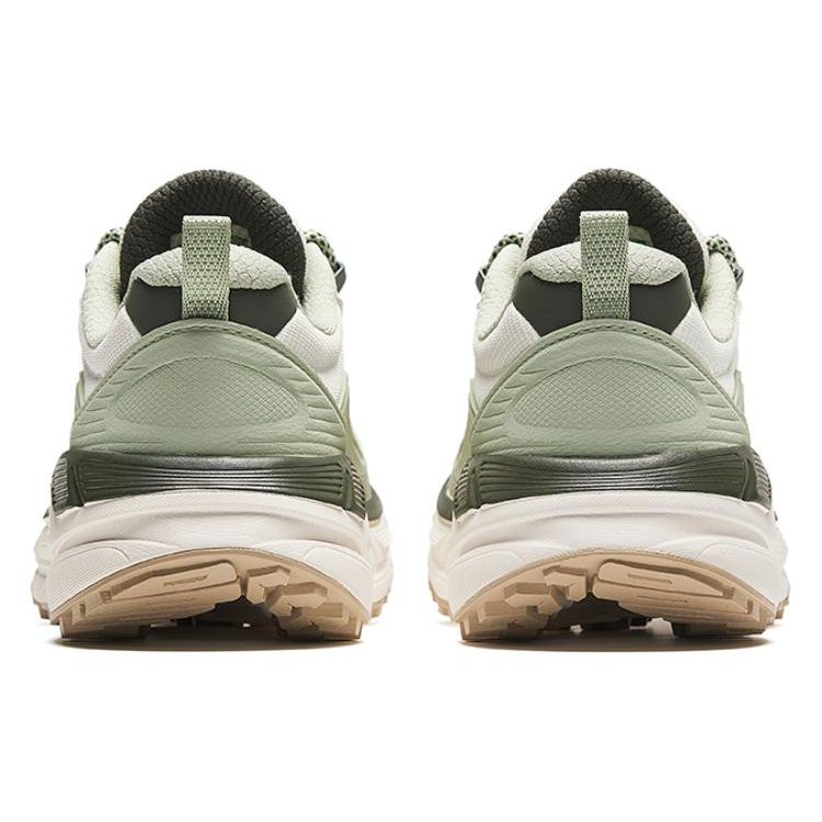 Anta Женские Походные Платформы Повседневная Обувь для Хайкинга Off White Светло-Зеленый Темно-Зеленый 922418849-2