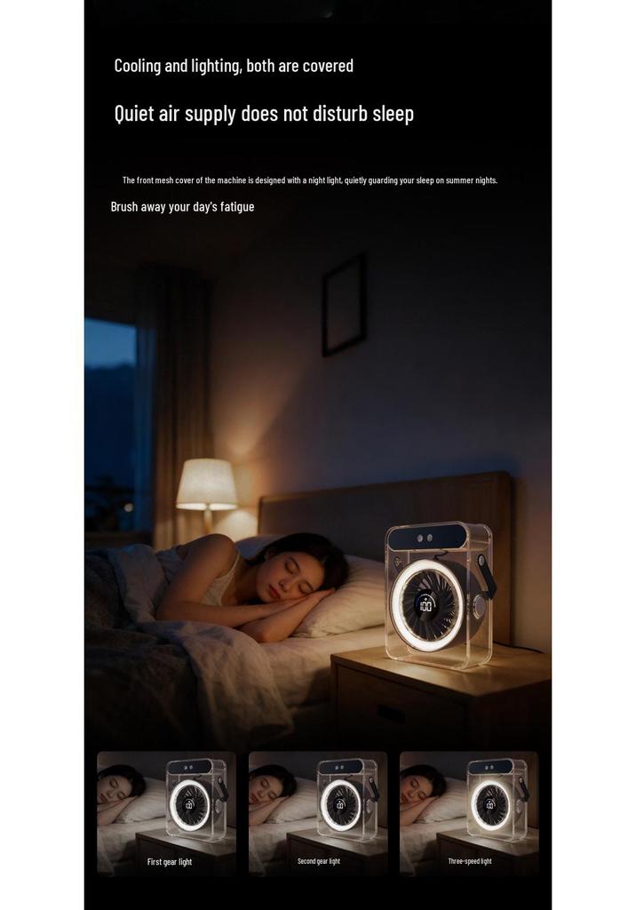 Turbo Mini Desktop Air Conditioner & High-Speed Charging Fan