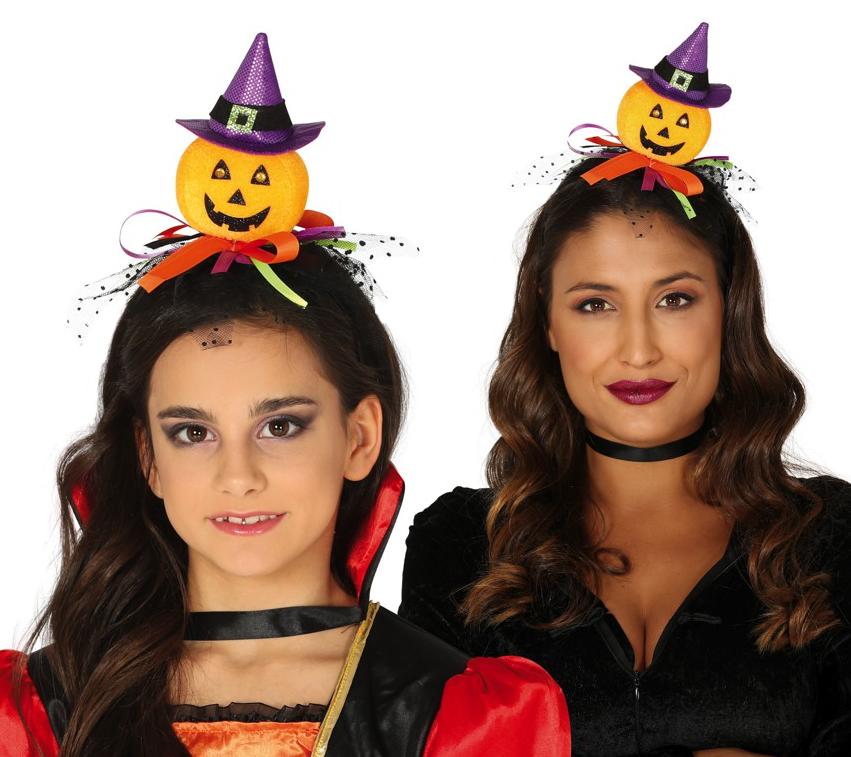 Pumpkin Witch Headband Halloween Prom Party Costume