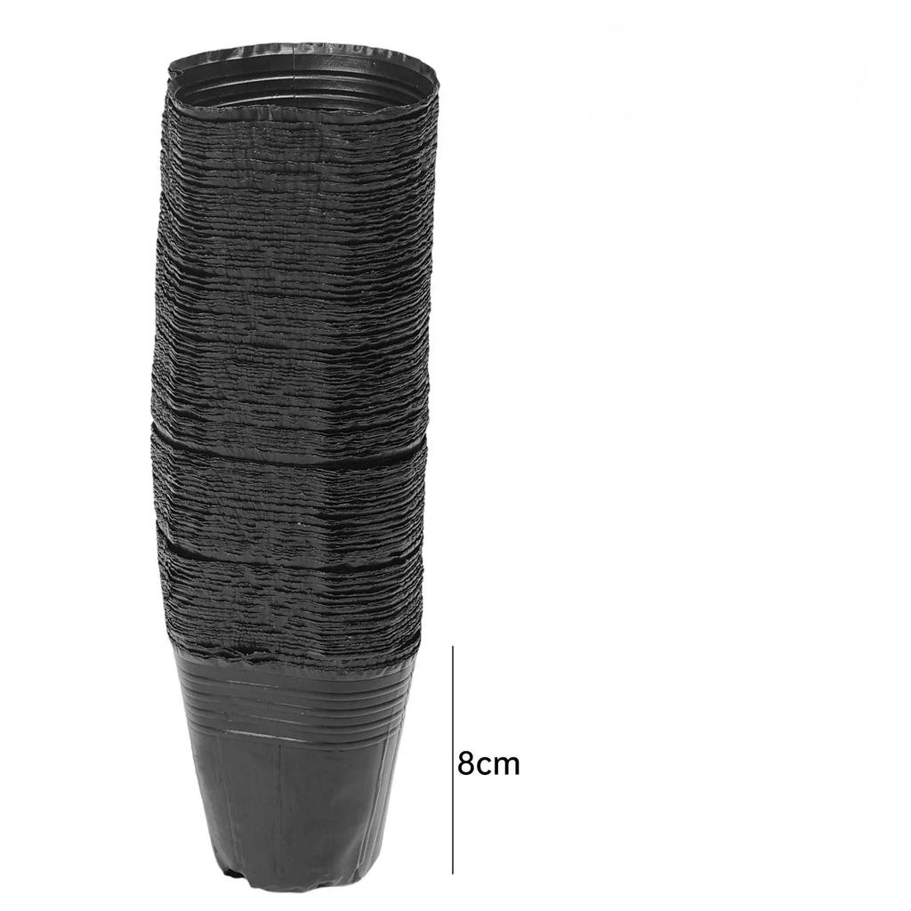 50/200pcs Black Seedling Nursery Pots Seed Starting Grow Cup Flower Plant Container Garden Vegetable Box Home Gardening Tools