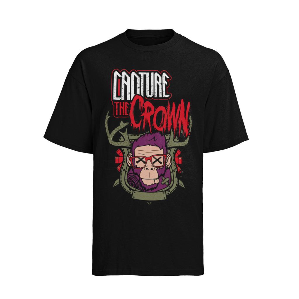 Retro CAPTURE THE CROWN 70s 80s 90s Womens Organic Cotton T-Shirt Mens Womens Tees Top S-XXXL