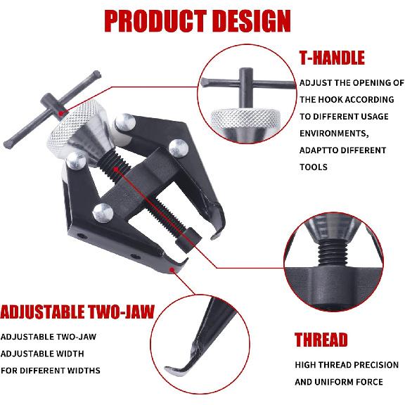 Battery Terminal And Wiper Arm Puller Tools, Windshield Wiper Arm Removal Tool, Heavy-Duty Arm Bearing Remover Puller Repair Tool