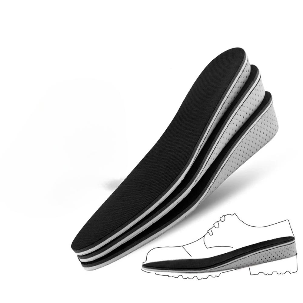 2-5 см стельки из пены с эффектом памяти для обуви для мужчин Шаблоны для увеличения роста Дышащие впитывающие пот стельки для ног Аксессуары для бега