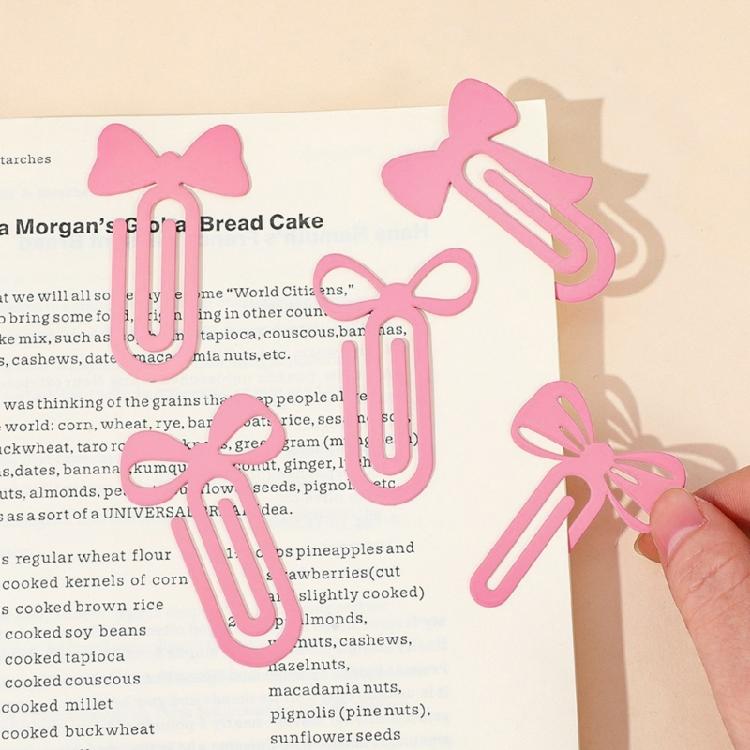 Набор из 5 скрепок в форме бантика, набор мультяшных закладок для офисов, школьных принадлежностей, веселая организация документов