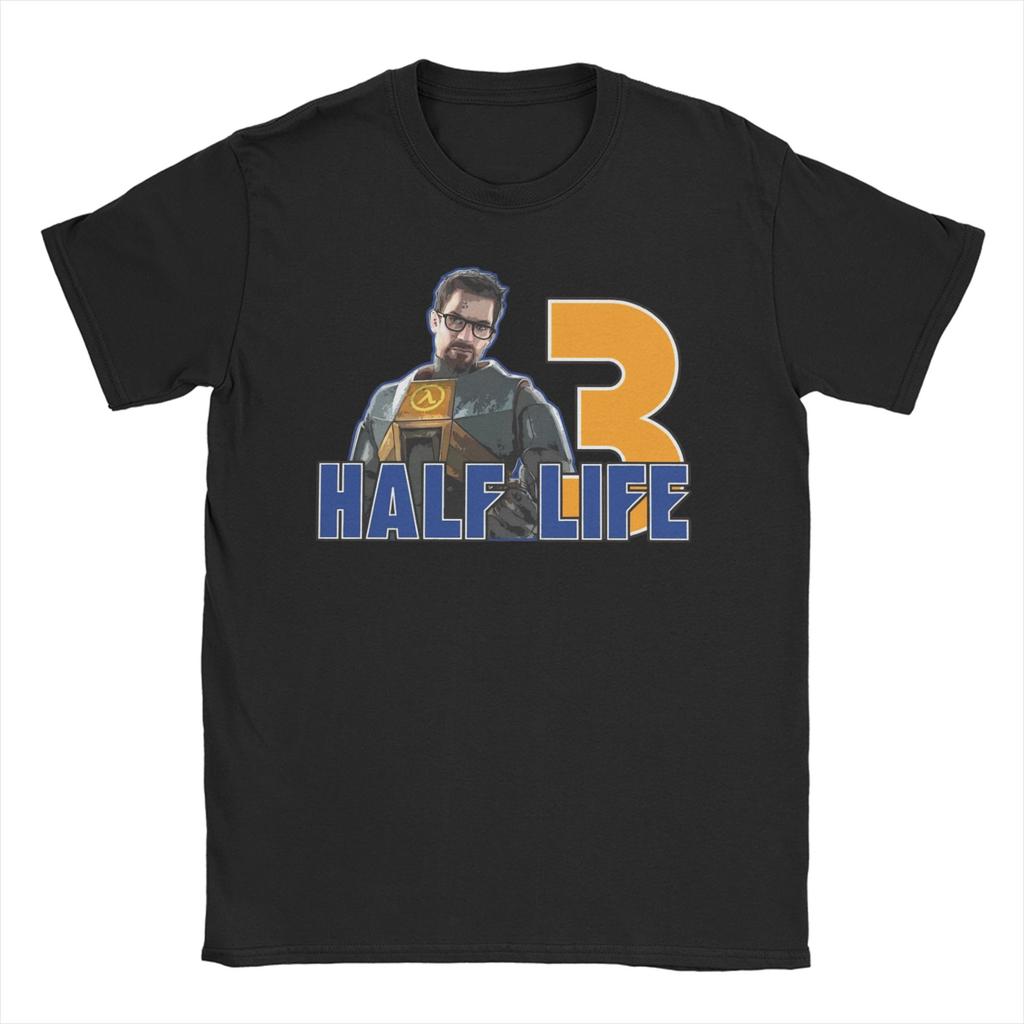 Футболки Half Life 3 Унисекс Женские 100% Хлопок Повседневные Футболки С Круглым Вырезом Футболки С Коротким Рукавом Одежда Подарок на День Рождения
