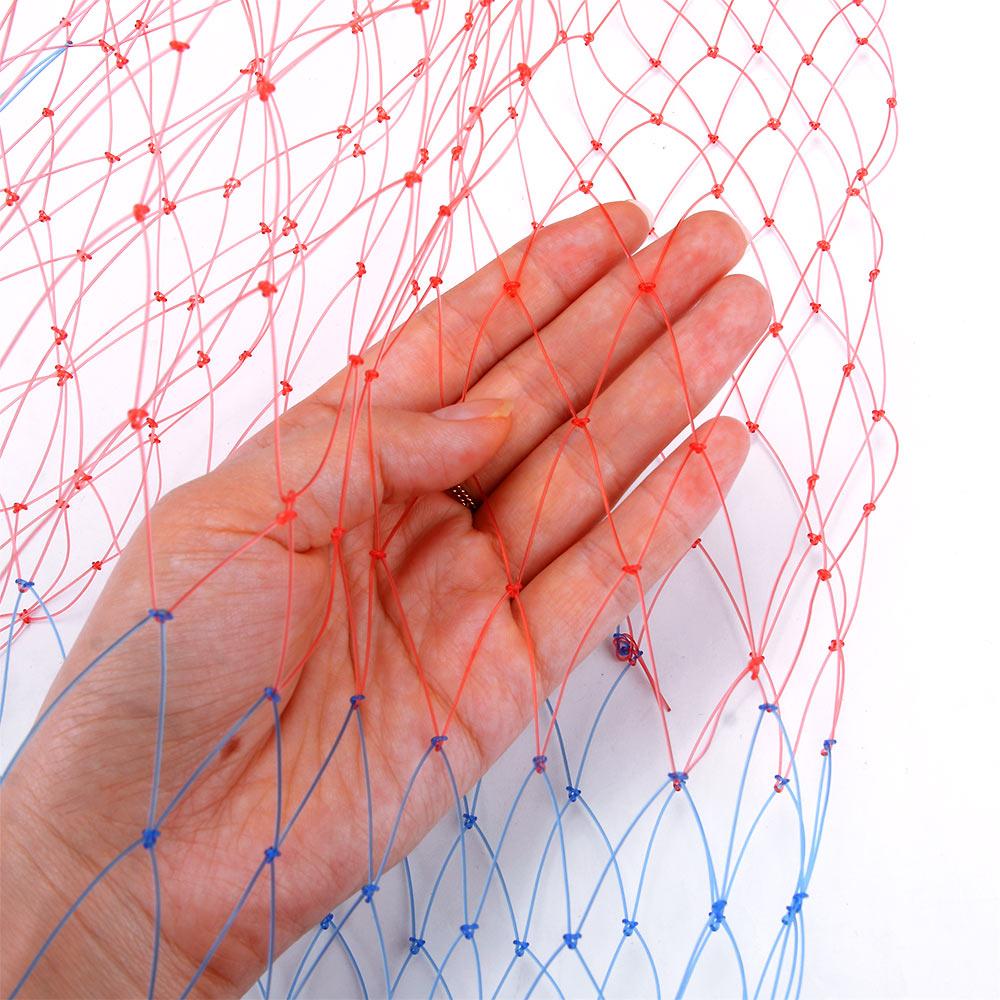 High Quality Fishing Tackle Depth Folding Dip Net Fishing Nets Collapsible Rhombus Mesh Nylon