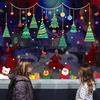 New Christmas Cartoon Wall Sticker, Shopping Mall Shop Window Glass Wall Decoration Painting Sticker