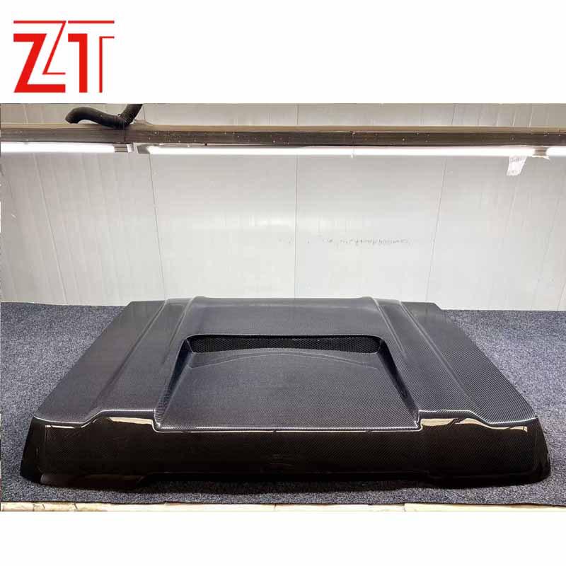 Модификация капота из углеродного волокна для Toyota LC71/76/78, Яркая отделка, Двусторонняя установка