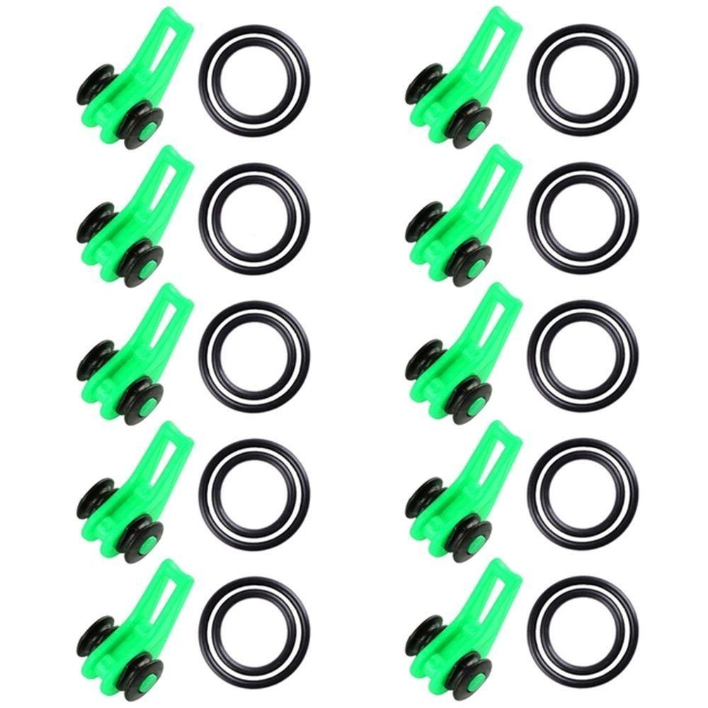 Пластиковые резиновые аксессуары для приманок 10 цветов Джиг-крючки Безопасное хранение Портативный держатель для наживки Рыбалка