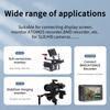ZBLZGP 8K HDMI Тип A HDMI Плетеный Спиральный Совместимый с Canon и Blackmagic Pocket Cinema Cameras Mini HDMI к Кабелю, 2.1 Прямоугольный Правый/Левый, Sony,