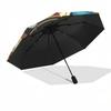 Ball sports themed Eight rib Automatic Folding Umbrella Is Suitable for Both Men and Women, Making It A Perfect Christmas and Valentine's Da
