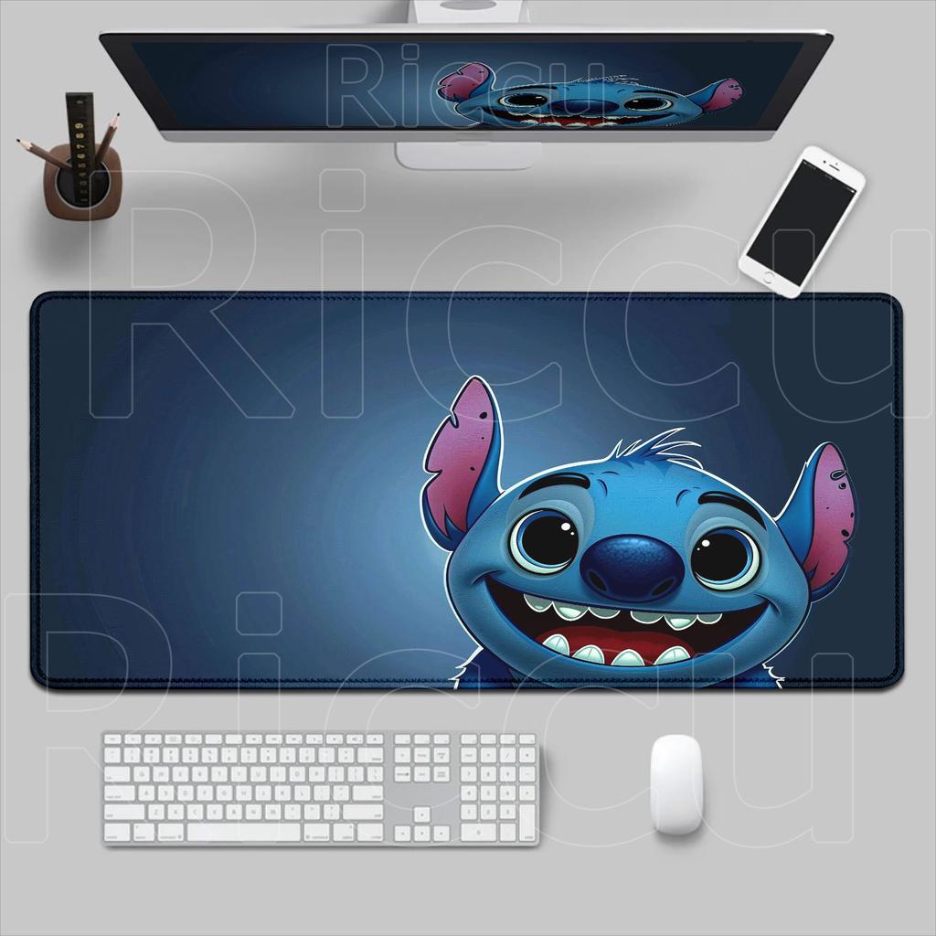 New Cute Wallpaper Stitch Mousepad Kawaii PC Keyboard Mouse Pad Laptop Gaming Accessories XXL Lockeage Non-slip Rubber Desk Mat