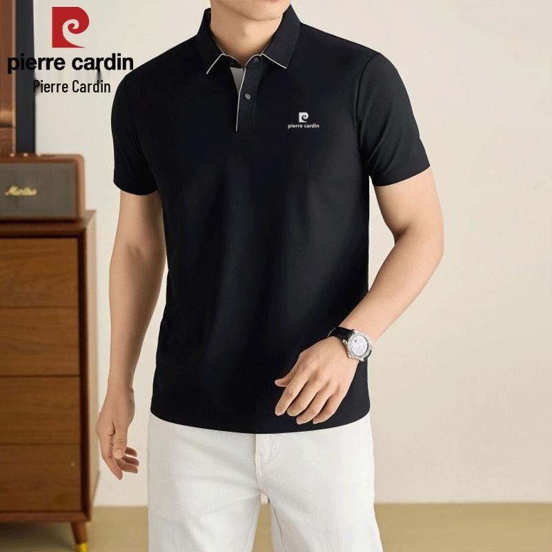 Pierre Cardin Мужская рубашка-поло в стиле business casual, устойчивая к складкам