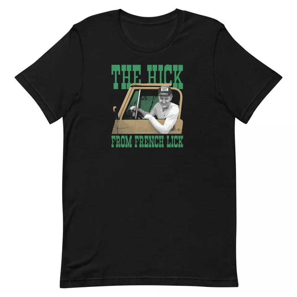 The Hick From French Lick Larry Bird Custom Design Graphic Tee Unisex t-shirt