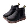 Children's Snow Boots Autumn and Winter Boys' British Style Non-slip Wear-resistant Warm Solid Color Cotton Boots Girls' Short Boots