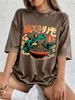 Frog Eating RaUnisex Noodles Printing Washed TShirts Womens Cotton Oversize Tops ONeck Short Sleeve T Shirt Summer Womens Clothes