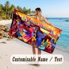 Personalized Beach Towel,Poppy Playtime Custom Printed Name Text, Super Absorbent Towel For Beach Vacation