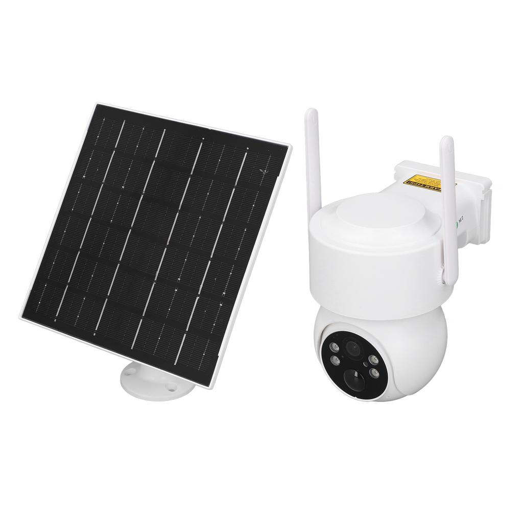 2K Solar Security Cameras AI Motion Detection Color Night Vision 360 Deg View 2 Way Talk IP66 Water