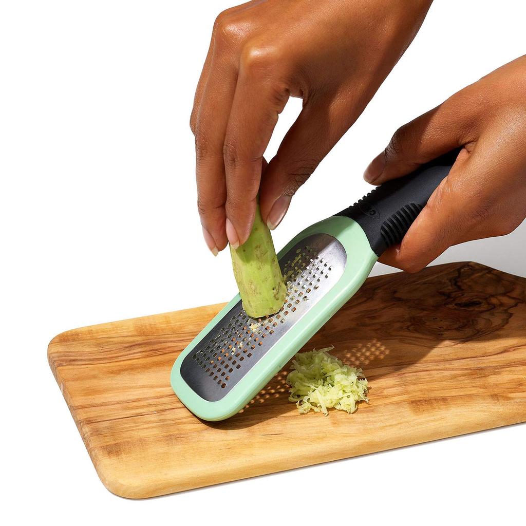 OXO Grater Ginger Garlic Grater Dishwasher and Dryer Compatible Green Ginger Garlic &