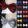 Mens Adult Bowtie Classic Wedding Party Formal Satin Gift Plaids Multicolor Adjust Neck Bow Tie Gravata Clip-On