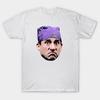 Мужская черная футболка с принтом Prison Mike Печать на трансферной бумаге без вырезки Хлопковая футболка