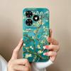 Для Tecno Spark Go 2024 Чехол Модный Кокосовое Дерево Жидкий Силикон Мягкий ТПУ Ударопрочный Чехол для Телефона Для TecnoSpark Go 2024 Funda
