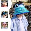 New Summer Children's Sun Hat Rechargeable Children's Fan Frog Big Brim Sun Protection and Breathable Fashion Top Hat