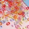DIY Jewelry Accessories 15*19mm 100Pcs for Bracelet Necklace Making Transparent Loose Beads Creative Fashion Acrylic Chain Multicolor  Home