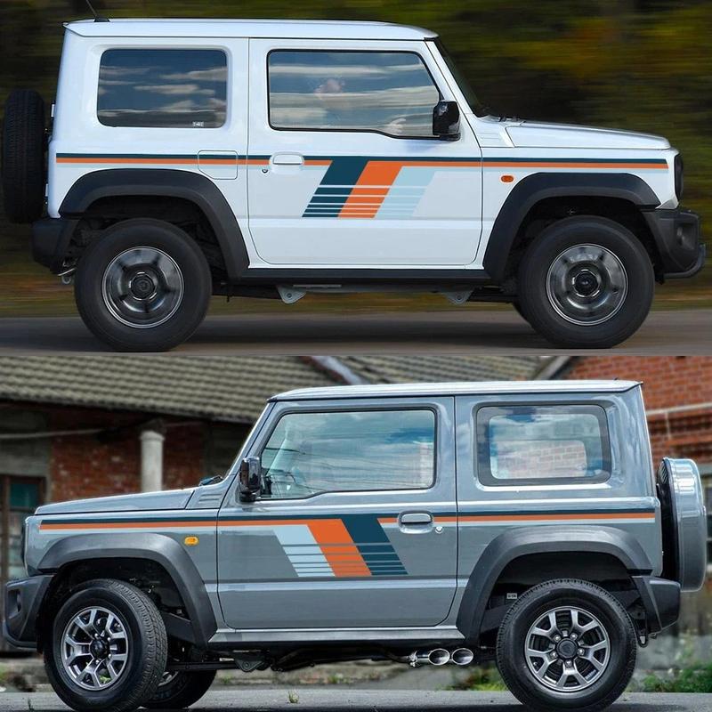 Car Door Side Stickers Auto Body Stripe Vinyl Decals Car Body Decoration Stickers Accessories For SUZUKI JIMNY 2 Door and 4 Door