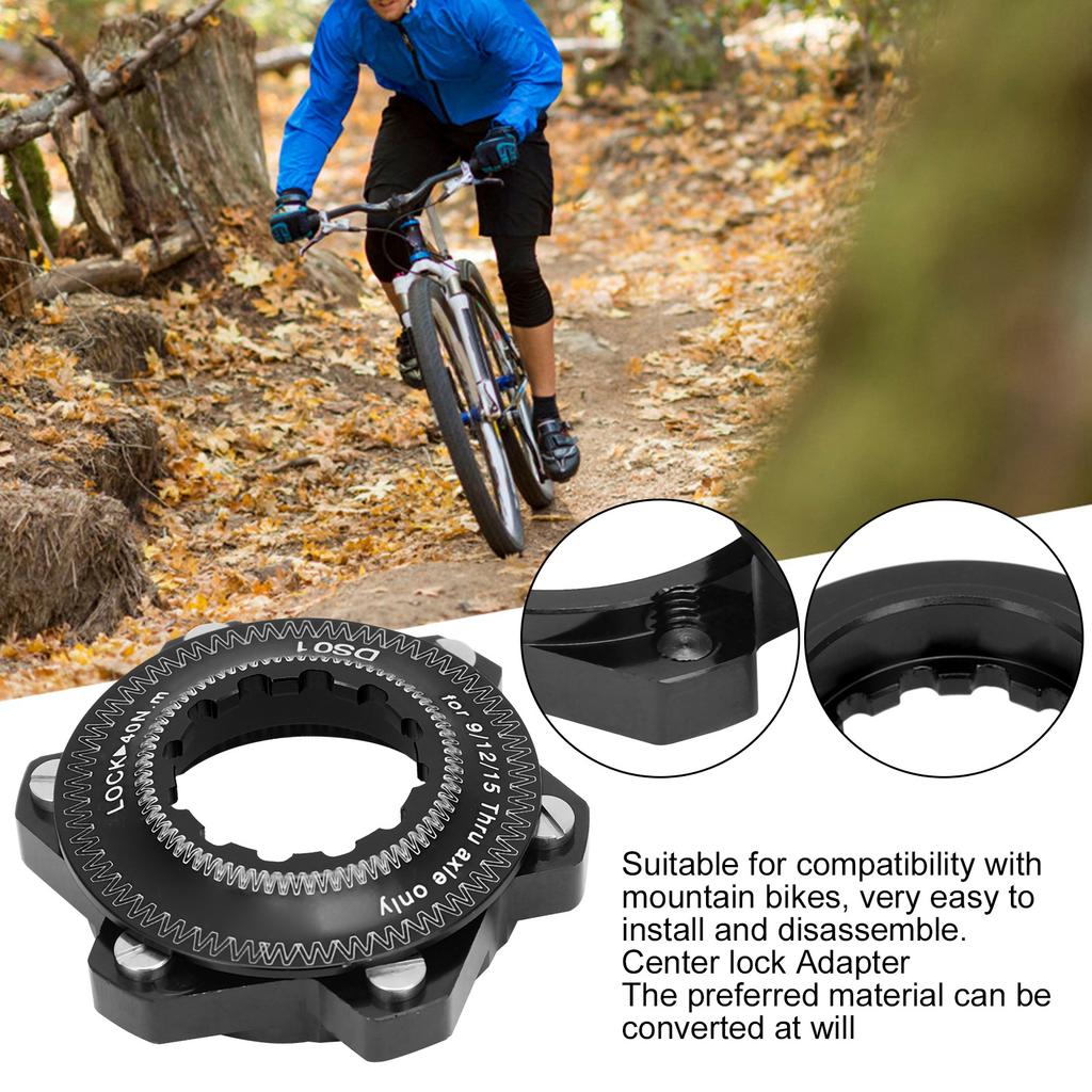 Brake Center Lock Bike 6 s Disc Rotor Adapter Set Aluminium Alloy Accessory